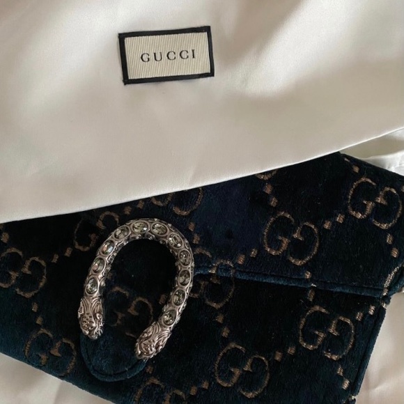 Gucci velvet dionysus wallet on chain - Picture 10 of 10